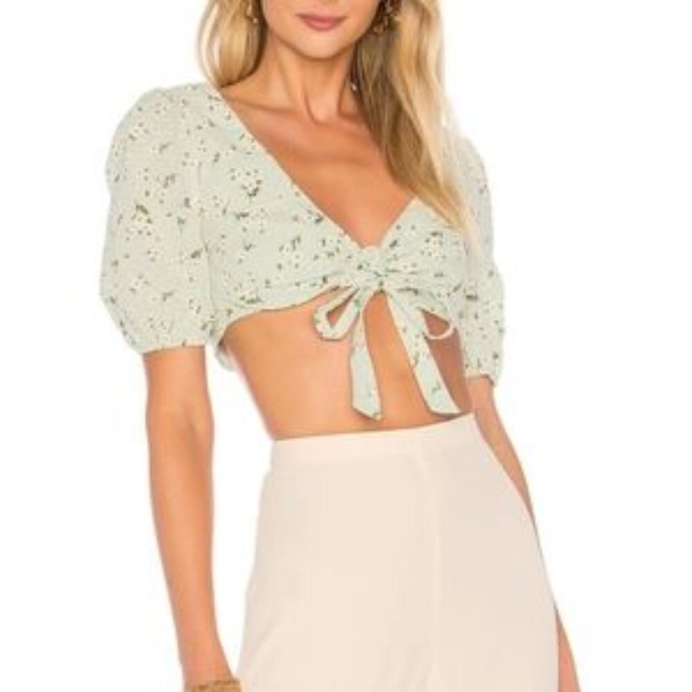 Majorelle Perry Top in Mint Green size Medium